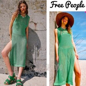 #13. NWOT Free People crew crochet poncho